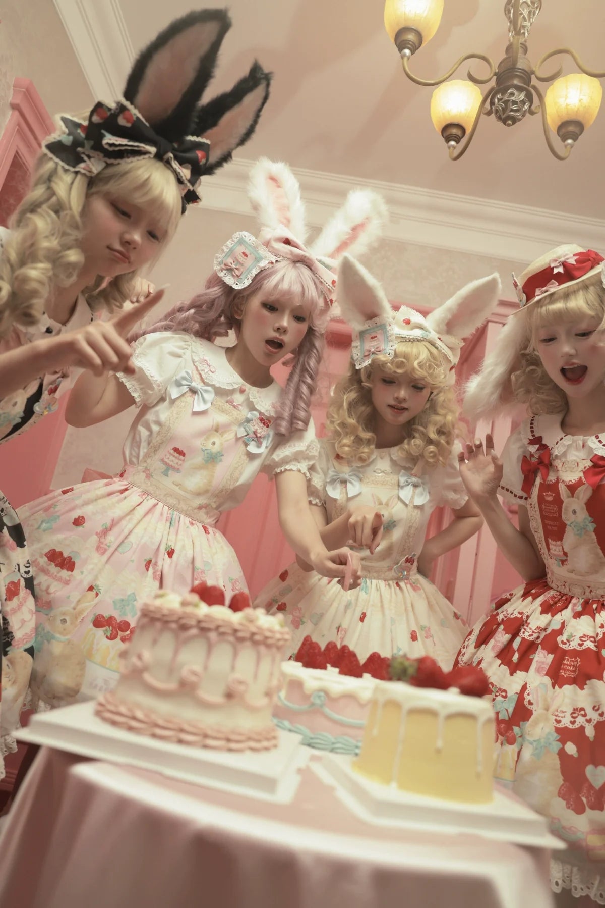 Dark Star Island - Honey Bunny Cake - Sweet Lolita JSK/OP/Strap SK/Shirt