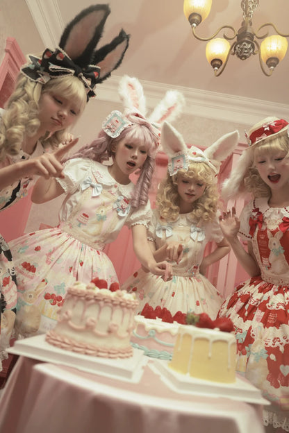 Dark Star Island - Honey Bunny Cake - Sweet Lolita JSK/OP/Strap SK/Shirt