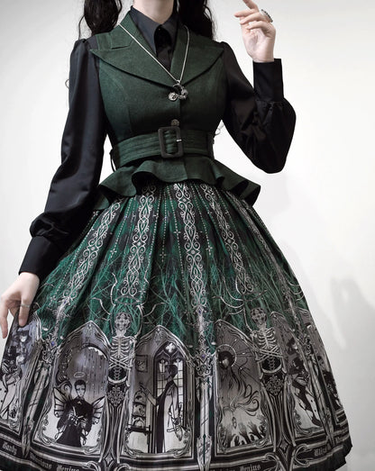 Frogic Studio - Magic Pharmacy - Vintage Lolita Vest Retro High-Waisted Lolita Vest