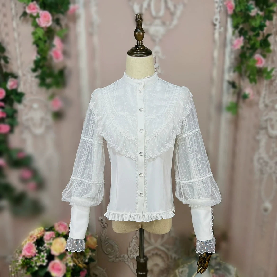 DMFS Lolita - The Heart of the Rose - Elegant Retro Lolita Skirt High Waist SK Blouse