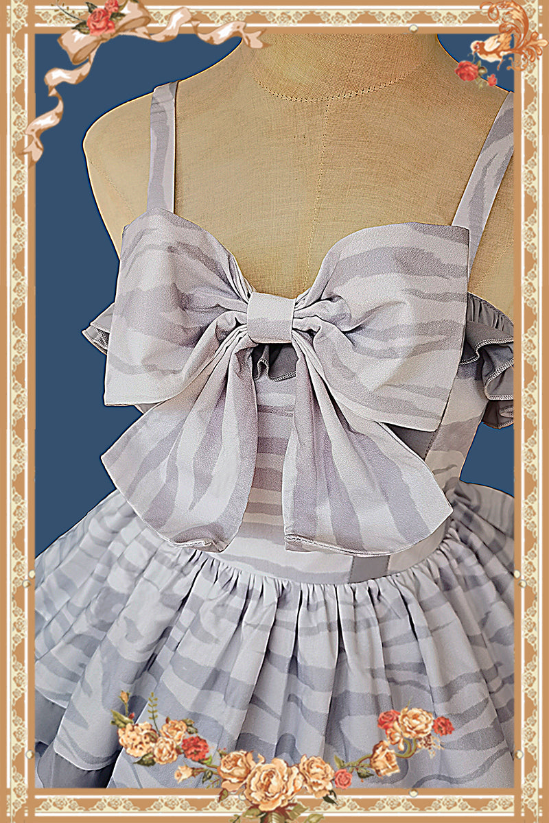 Infanta - Cloth Cat - Kawaii Lolita JSK Multi-Color Tiered Ruffles Dress