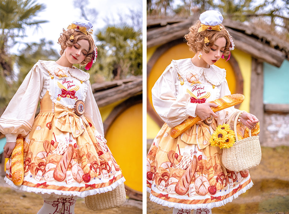 Chemical Romance - Bread New Out of the Oven - Elegant Lolita Salopette Dress