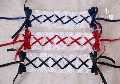 Xiaogui - Japanese Style Sweet Lolita Lace Headband Multicolors