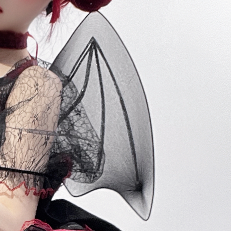 Daydream Whisper - Shisan District - Wedding Lolita OP Suit with Angel Demon Wings