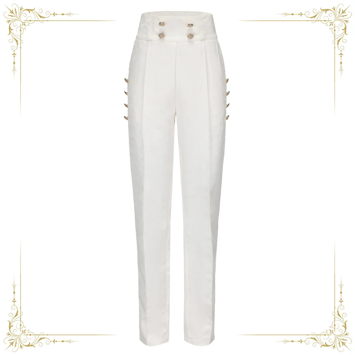 Immortal Thorn - Indestructible Glass Castle - Ouji Lolita Handsome Pink Prince Pants