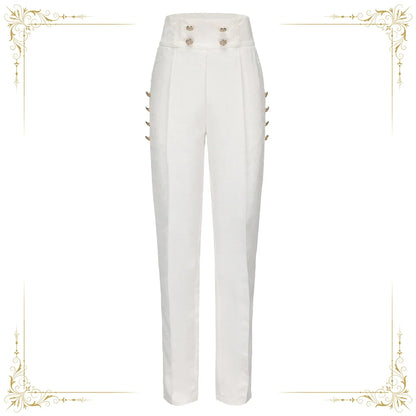 Immortal Thorn - Indestructible Glass Castle - Ouji Lolita Handsome Pink Prince Pants