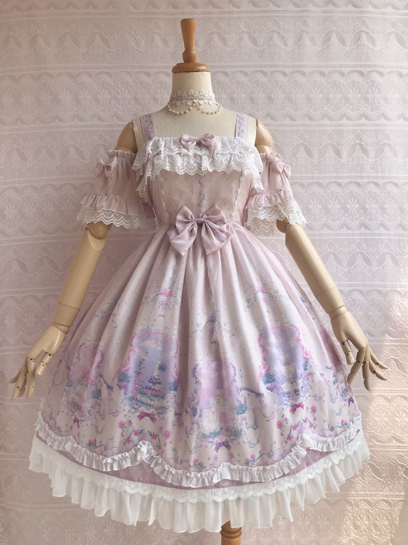 Yilia - Unicorn's Secret Garden Summer Lolita JSK Dress