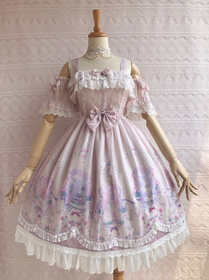 Yilia - Unicorn's Secret Garden Summer Lolita JSK Dress