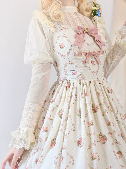 Miss Point - Kaleidoscope - Classical Lolita Shirt Dot Gauze Detachable Puff Sleeve Blouse Customized