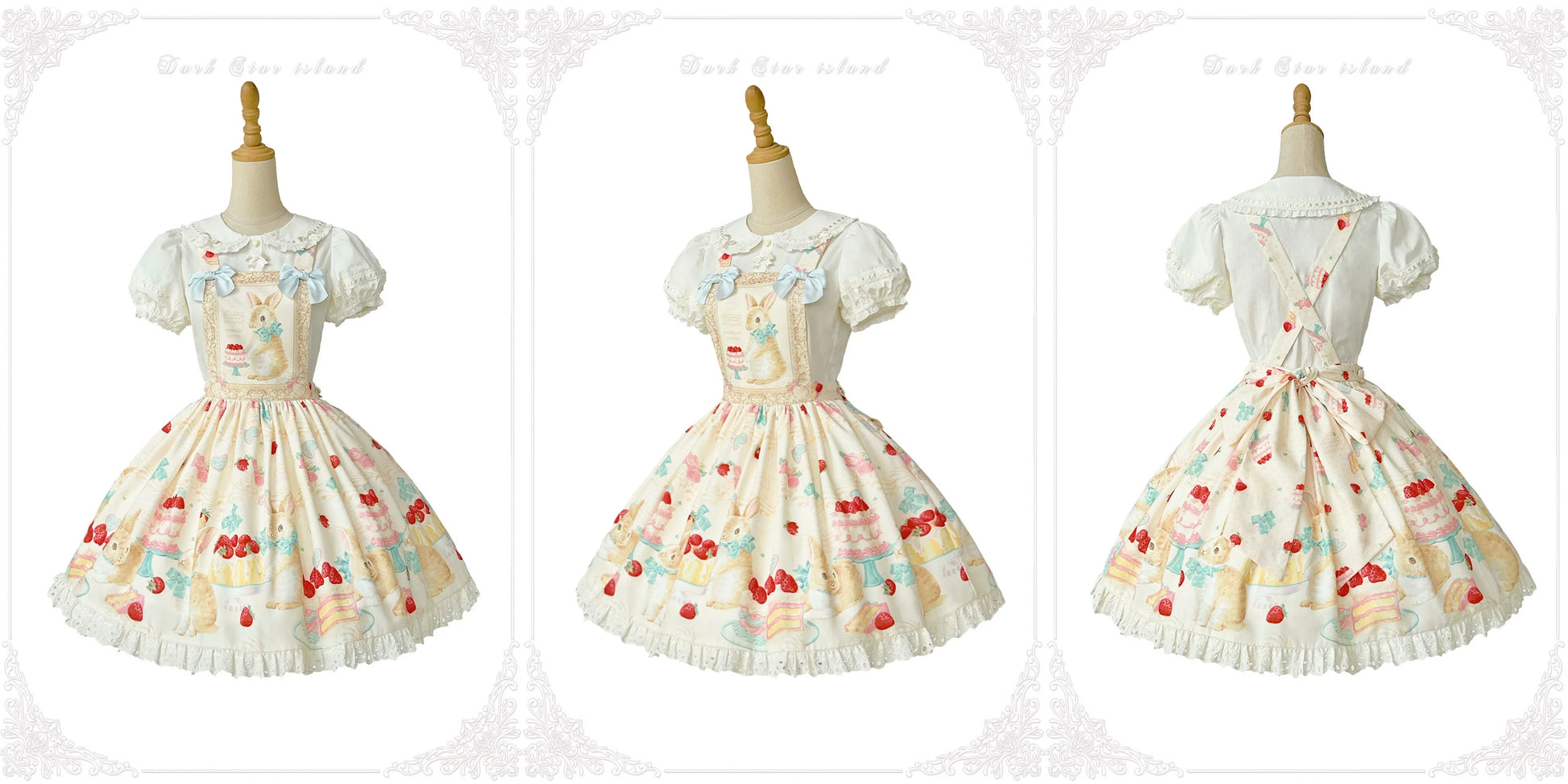 Dark Star Island - Honey Bunny Cake - Sweet Lolita JSK/OP/Strap SK/Shirt