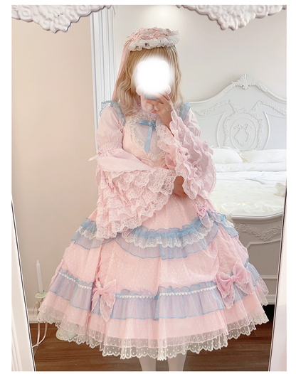 Plum Tree - Liliya's Secrets - Cotton Lolita Shirt Princess Sleeve Gorgeous Lolita Blouse