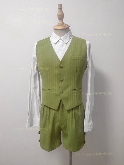 La Pomme - Ouji Lolita Stripe Suit Multicolor Custom Size