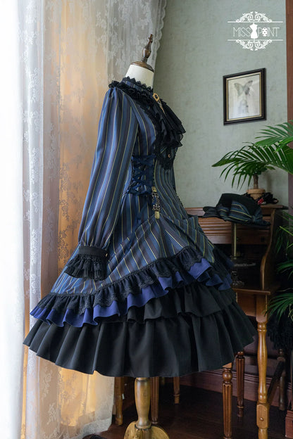 Miss Point - Perintz Manor - Gothic Lolita OP Long Sleeve Retro Lolita Dress
