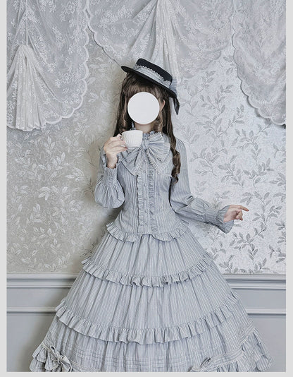 Alice Girl - Duke of Victoria - Classic Lolita Striped Blouse