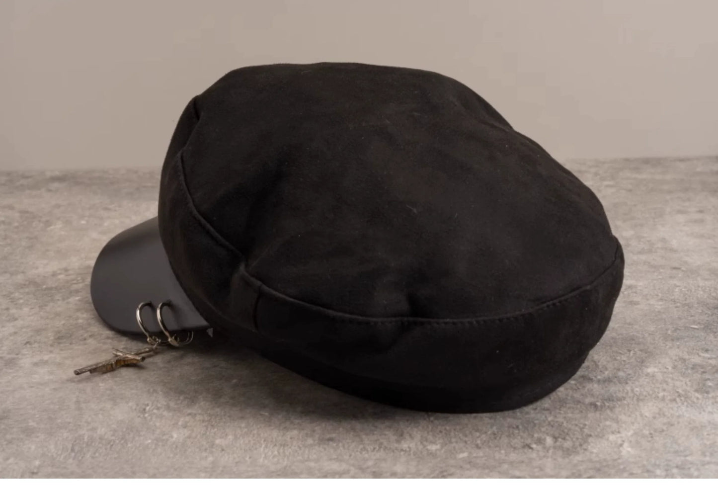 Strange Sugar - Gothic Lolita Hat Leather Buckle Lolita Newsboy Hat