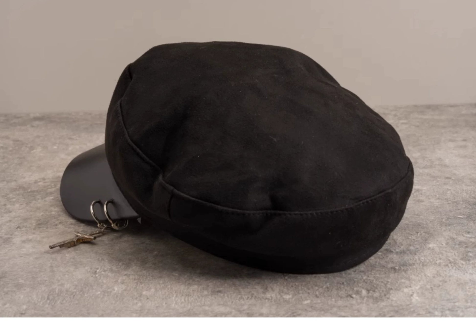 Strange Sugar - Gothic Lolita Hat Leather Buckle Lolita Newsboy Hat