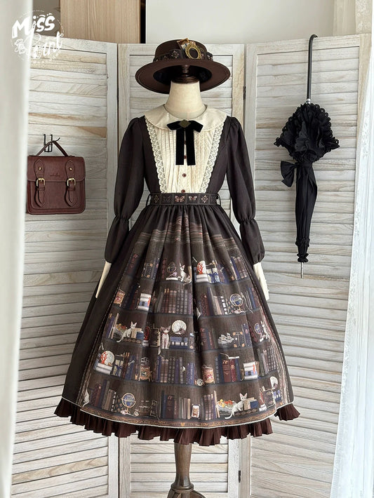 Miss Point - German Bookshelf - Classic Lolita OP Dress & Detachble Cape
