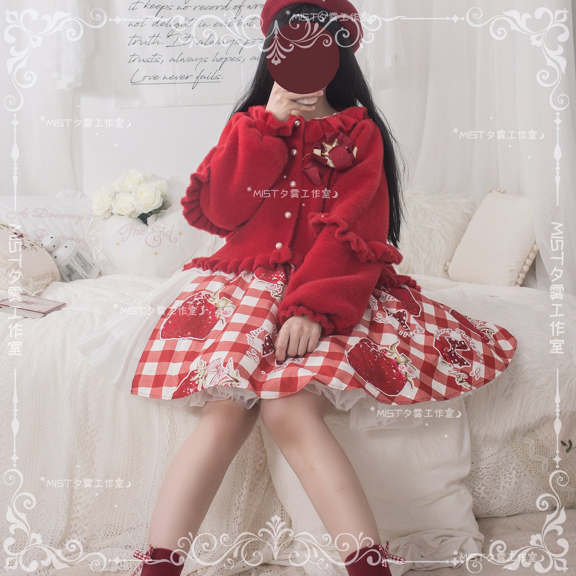 MIST - Small Ointment - Sweet Lolita Thick Sweater Coat Puff Sleeve