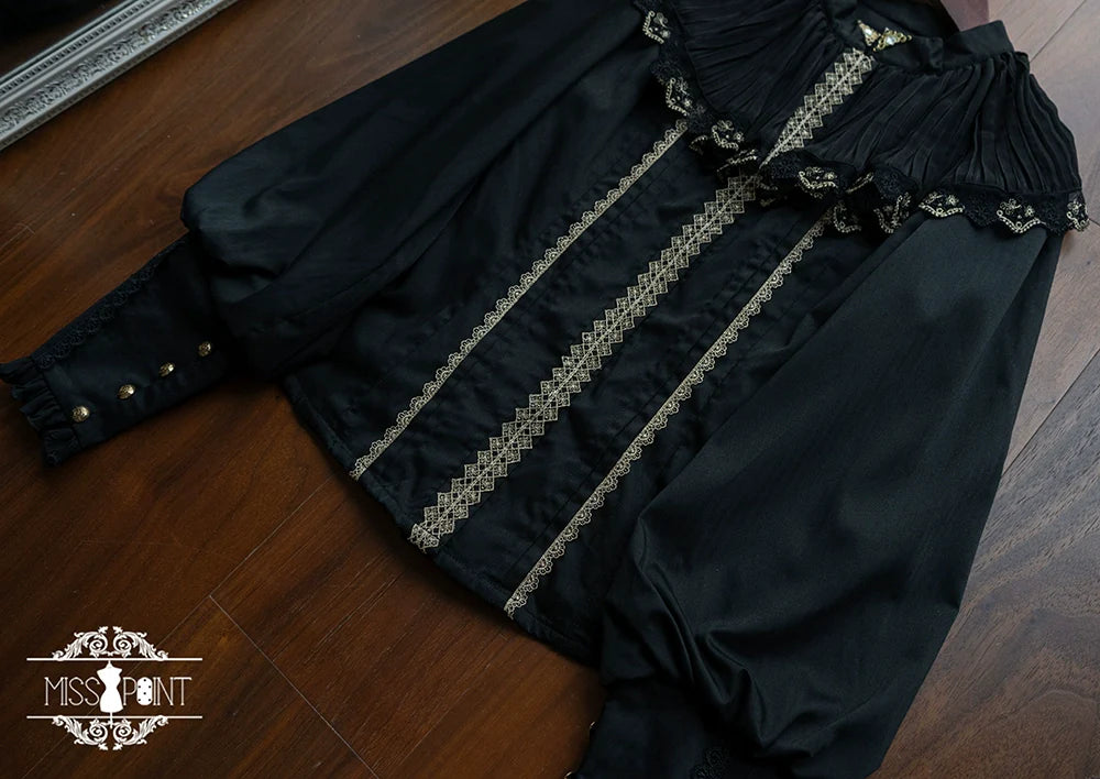Miss Point - Demon Hunting Notes - Elegant Lolita Blouse Ruffled Collar
