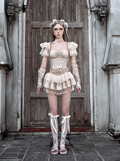 Ballet Sleeves Slim Tops【s0000002694】