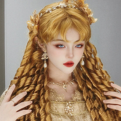 Mabuxi - Retro Lolita Wig Elegant Roman Curls Gorgeous Court Wigs