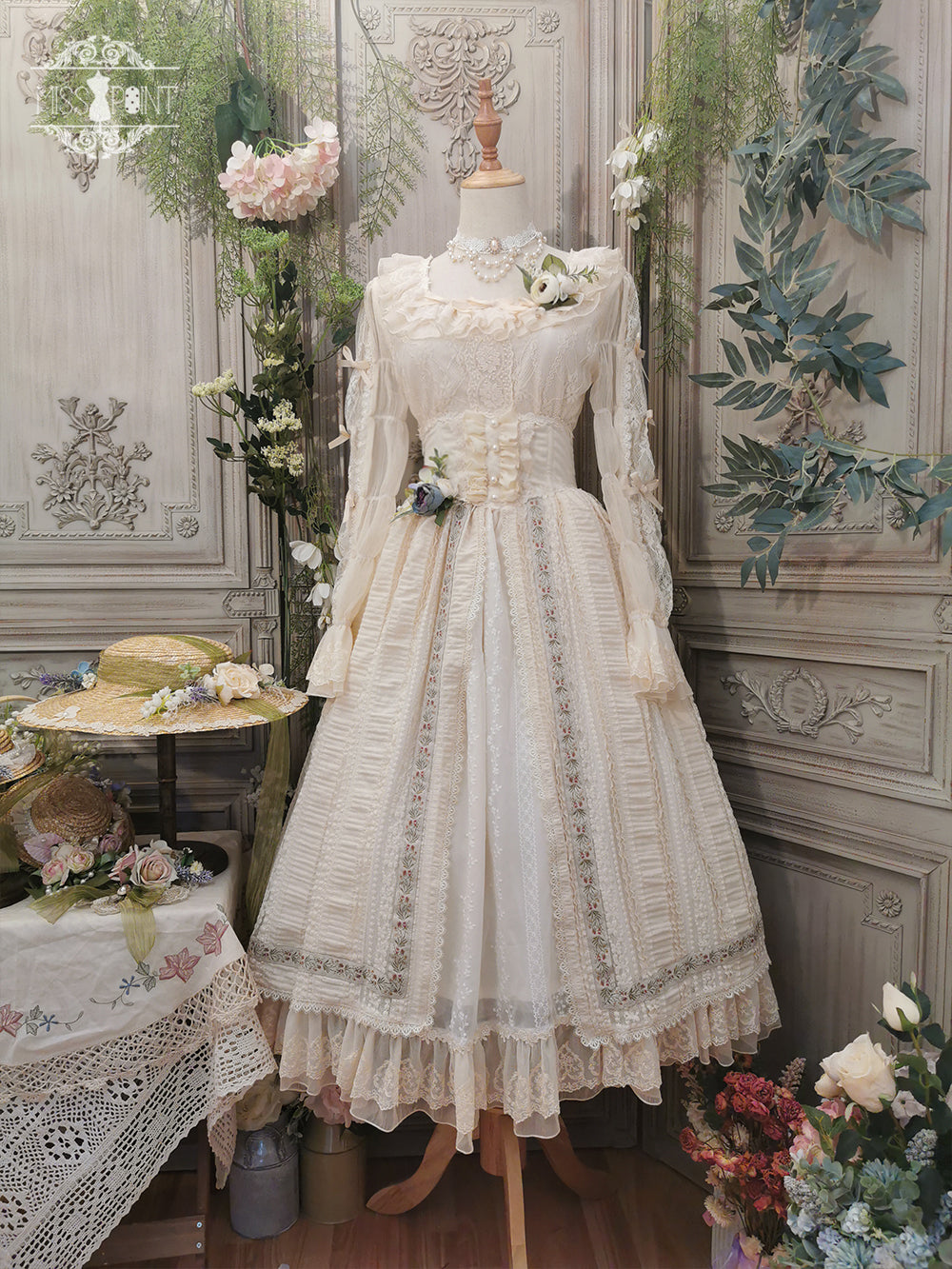 Miss Point - The Sally Gardens - Fish Bone High Waist Lolita Skirt