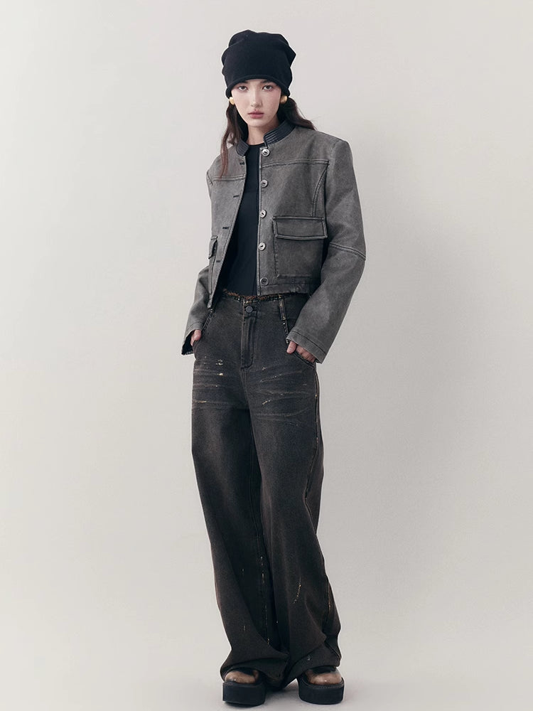 Retro jacket and A-line skirt【s0000007252】