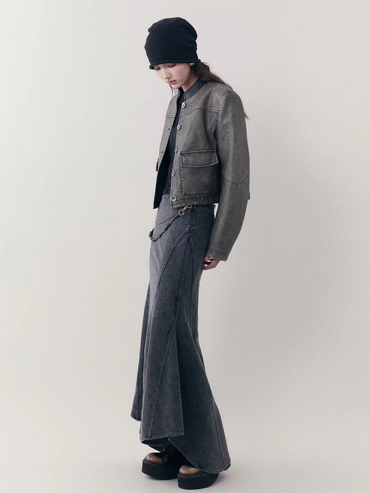 Retro jacket and A-line skirt【s0000007252】