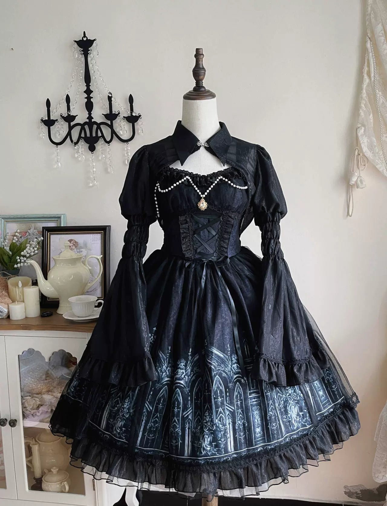 Sugar Girl - Silent Night Church - Gothic Lolita JSK Dress & Bolero