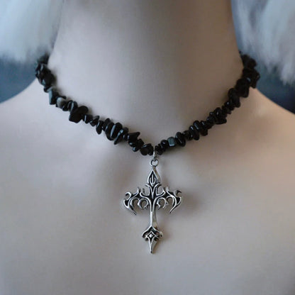 Strange Sugar - Handmade Gothic Lolita Choker, Multiple Pendant
