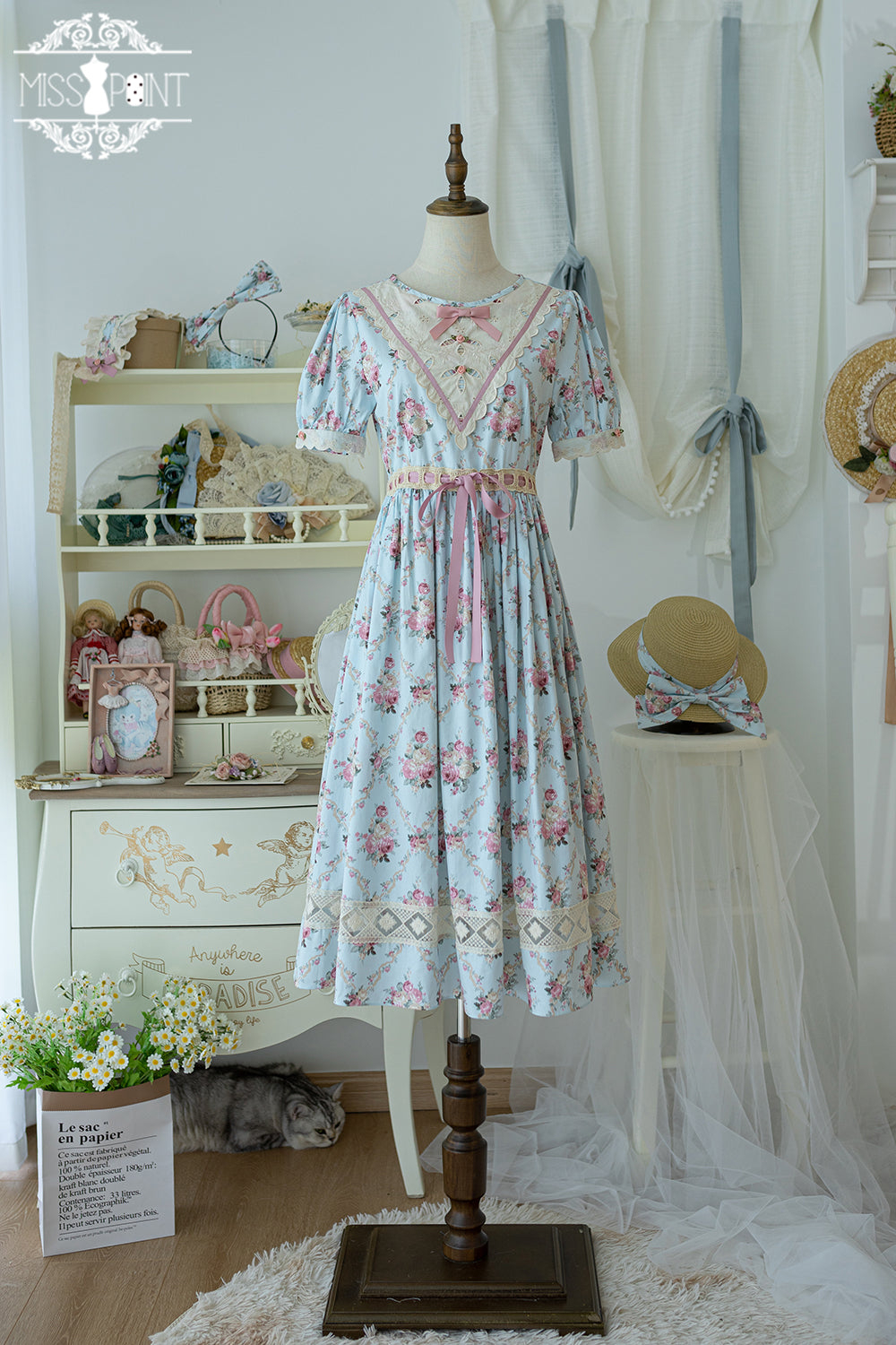 Miss Point - Happy Summer Elegant Lolita Floral OP Dress