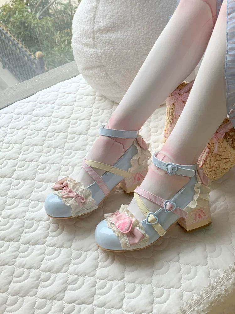 Aimee - Strawberry Limited 2.0 - Sweet Lolita Mary Jane Heel Shoes