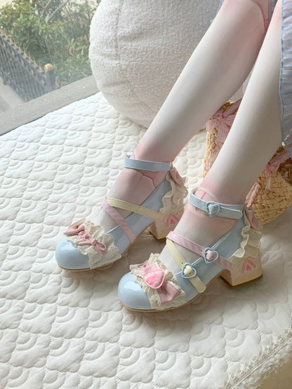 Aimee - Strawberry Limited 2.0 - Sweet Lolita Mary Jane Heel Shoes