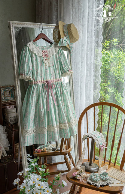 Miss Point - Customized Elegant Lolita OP Dress Cute Daily Girl Short Lolita Dress