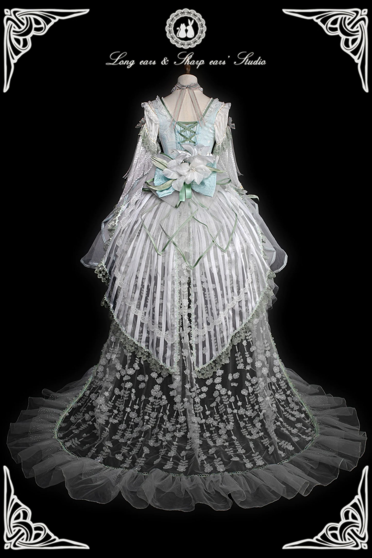 Long and Pointed Ears - Lily Overture - Wedding Lolita Dress Set Bridal Dress