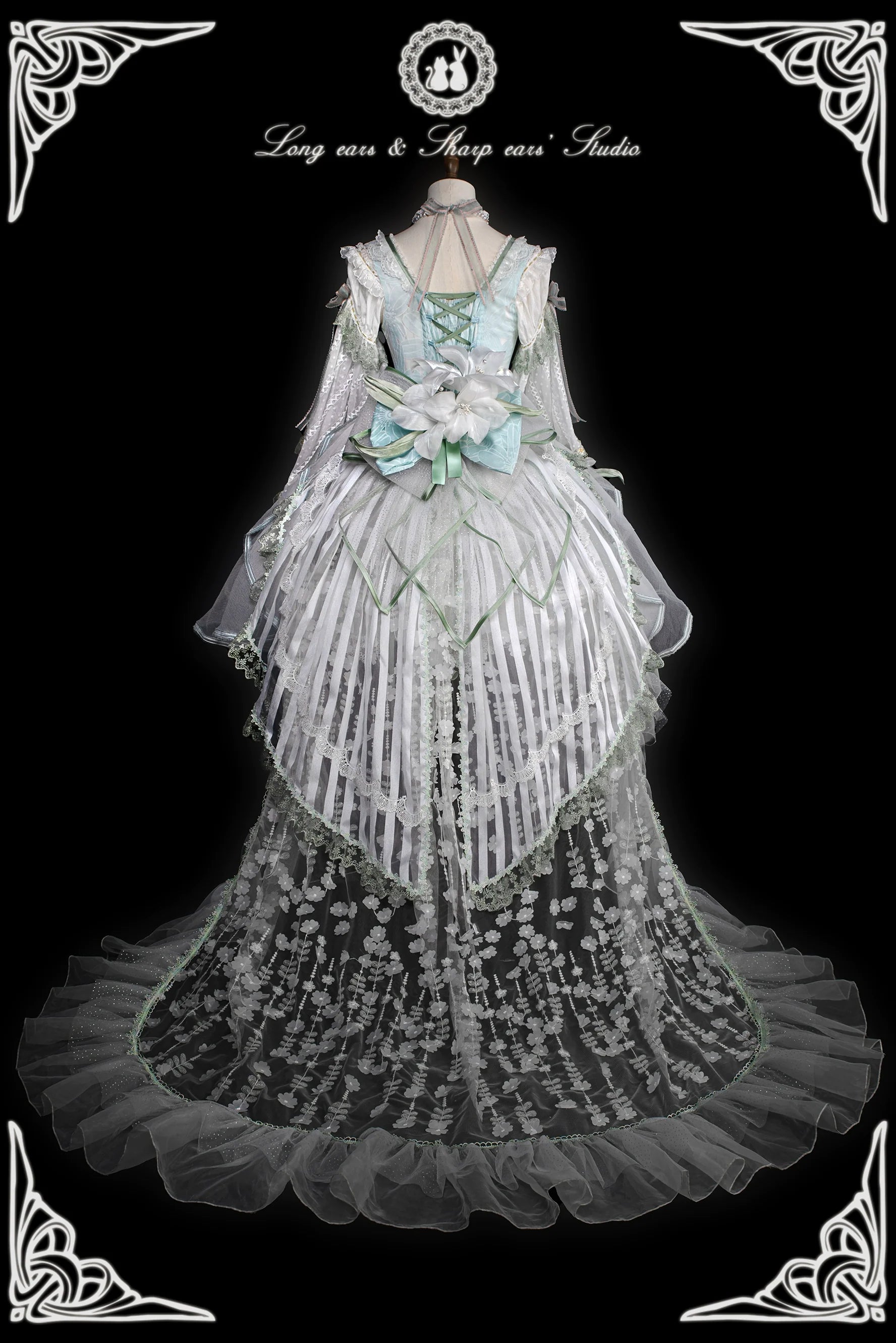 Long and Pointed Ears - Lily Overture - Wedding Lolita Dress Set Bridal Dress