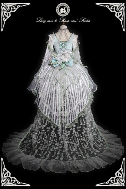 Long and Pointed Ears - Lily Overture - Wedding Lolita Dress Set Bridal Dress