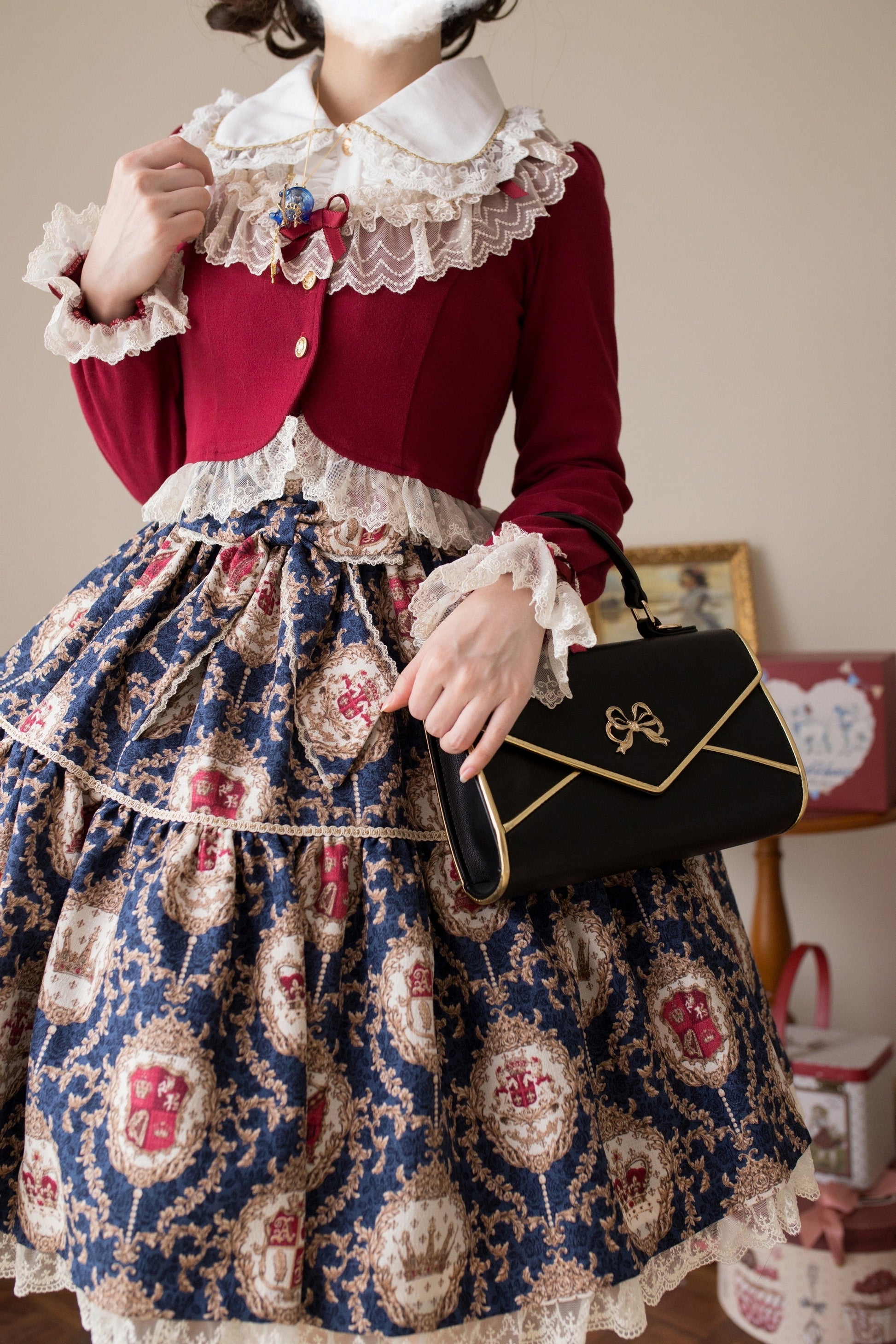 Unideer - Prelude - Elegant Lolita Bolero Jacket with Lace Ruffle Frill