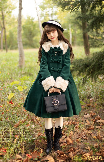 Unideer - Casual Lolita Winter Wool Down Coat Multicolors