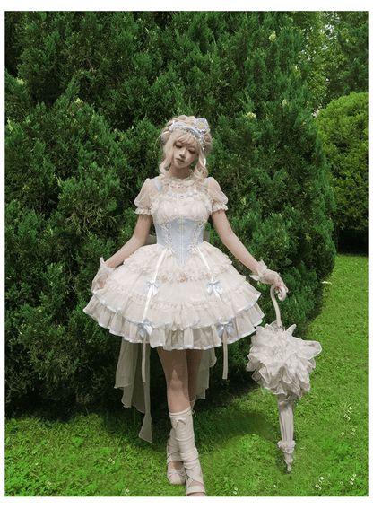 ZhiJinYuan - Time Waltz - Sweet Lolita Short Dress Ballet Style JSK