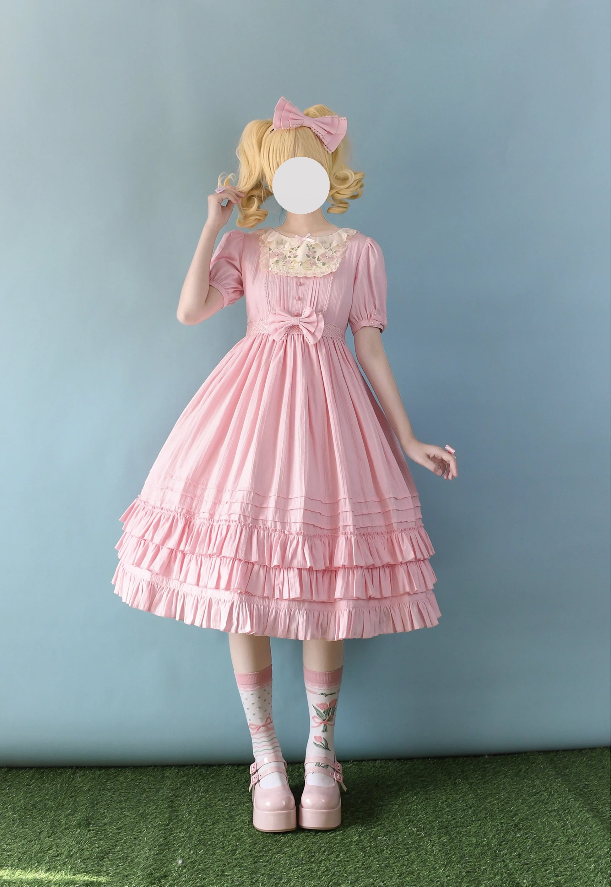 Strawberry Witch - Nerry - Sweet Lolita Embroidered OP Dress Multicolors