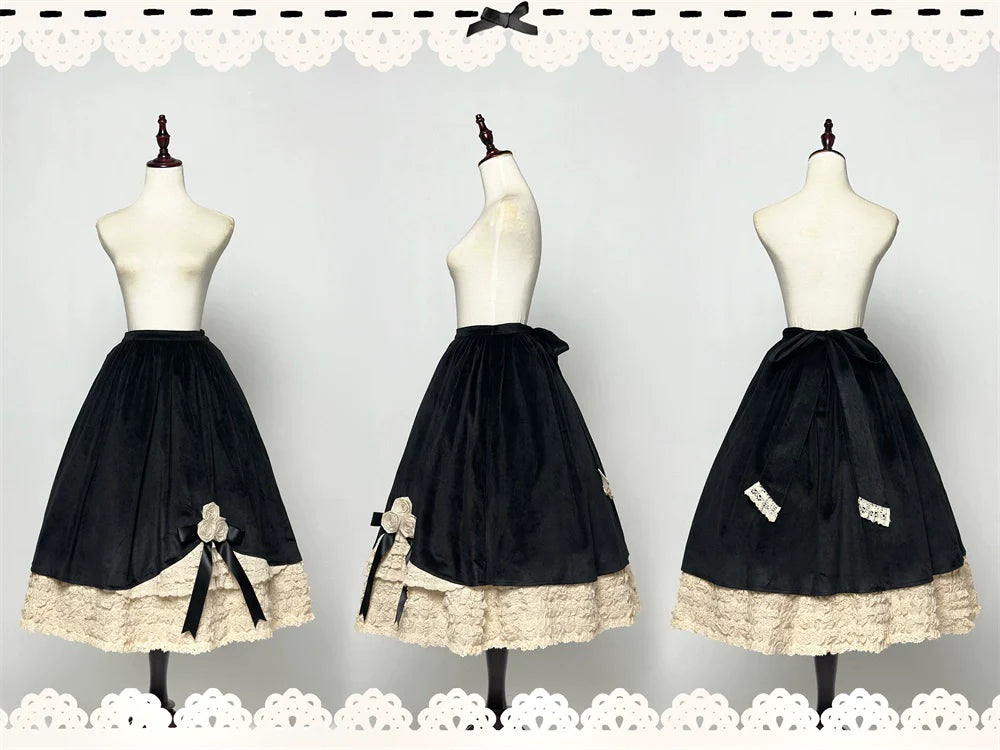 LeMiroir - Winter Solstice - Elegant Lolita Winter Short Coat & SK