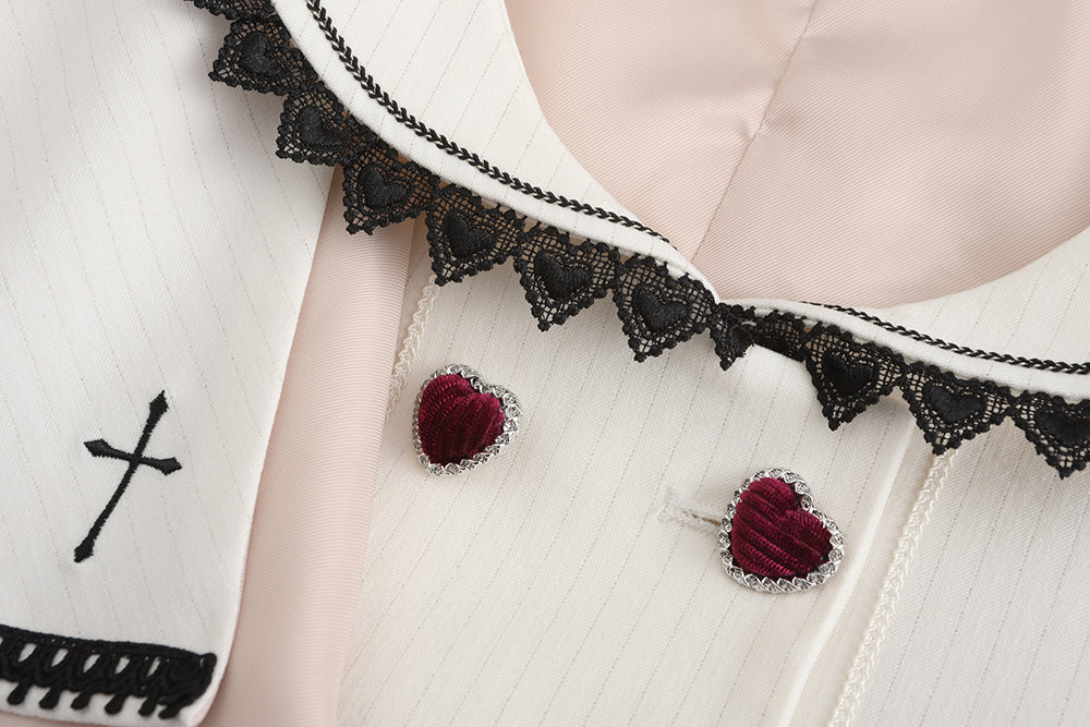 Immortal Thorn - Ouji Lolita Handsome White Prince Wind Coat