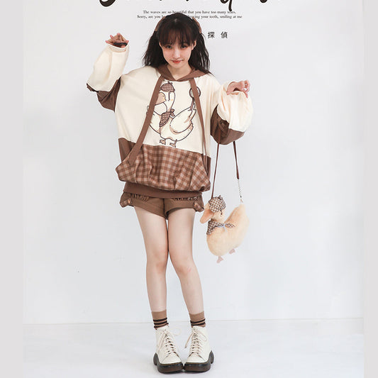 Piggy Bun - Famous Detective Goose - Kawaii Lolita Bag and Hat