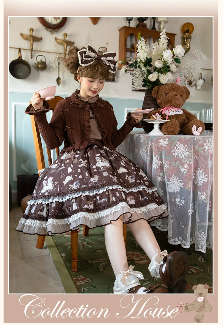 Mademoiselle Pearl - Lovely Lolita Dress OP Cloak Blouse SK Set