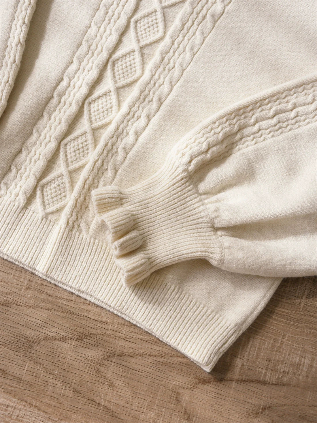 EESSILY - Green Fairy Tale - Classic Lolita Sweater Round Collar Winter Lolita Innerwear