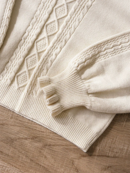 EESSILY - Green Fairy Tale - Classic Lolita Sweater Round Collar Winter Lolita Innerwear