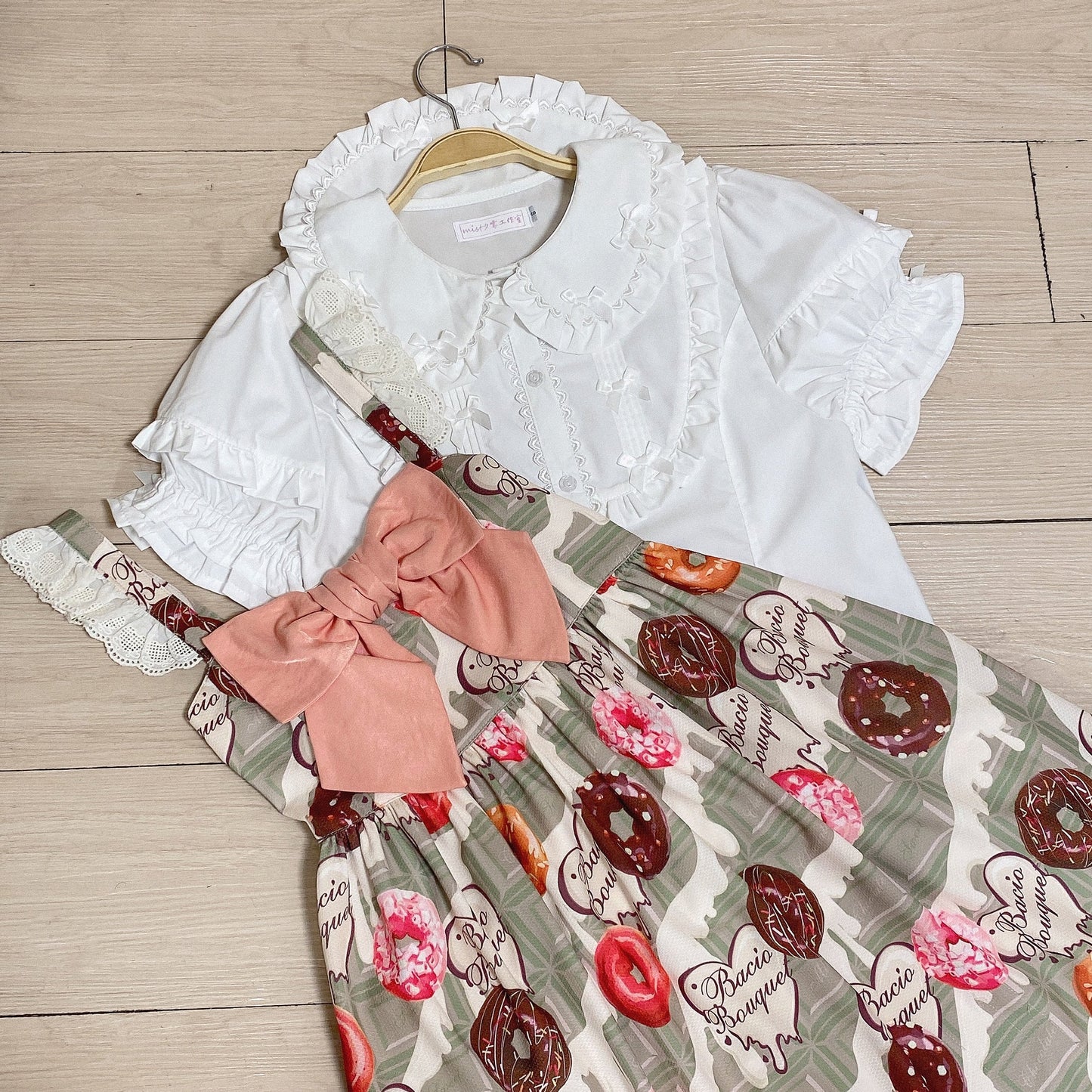 MIST - Creamy Condensed Milk - Kawaii Lolita Shirt Soft Girl Short-sleeved