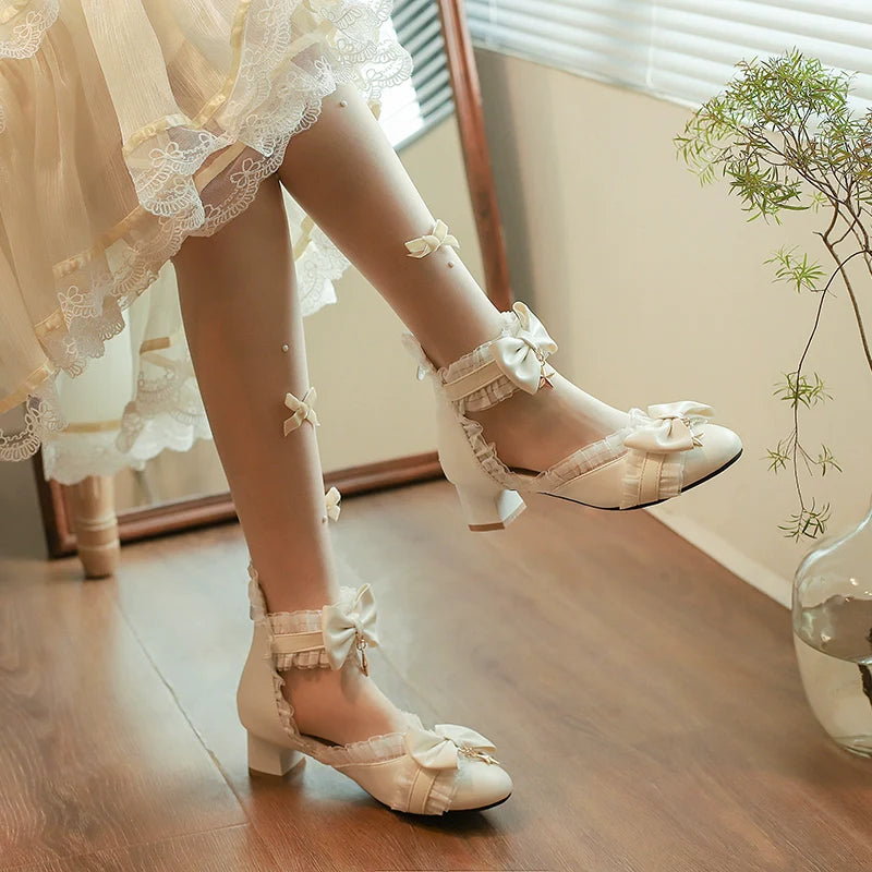Yana - Shining Star - Sweet Lolita Bow Mary Jane Shoes