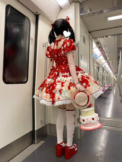 Dark Star Island - Honey Bunny Cake - Sweet Lolita JSK/OP/Strap SK/Shirt
